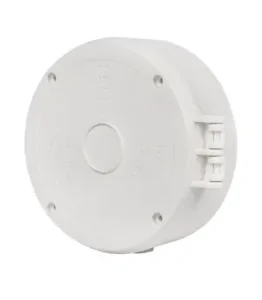 باکس جعبه تقسیم پلاستیکی روکار کم باکس CAM BOX CA-14CW گرد پرو سایز کوچک سفید