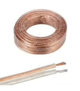 سیم برق باندی/بلندگو/اسپیکر/لوستررسانیک 16رشته شیشه ای شفاف تمام مس-0.5*2