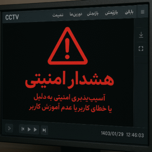 عدم آموزش به کاربران در دوربین های مداربسته